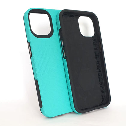 iPhone 14 PRO phone case anti drop anti slip shockproof dotted mint green.