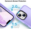 iPhone 15 Case. Magsafe, Magnetic Shockproof Rugged Hard Cover, Matte Purple Skin Feel