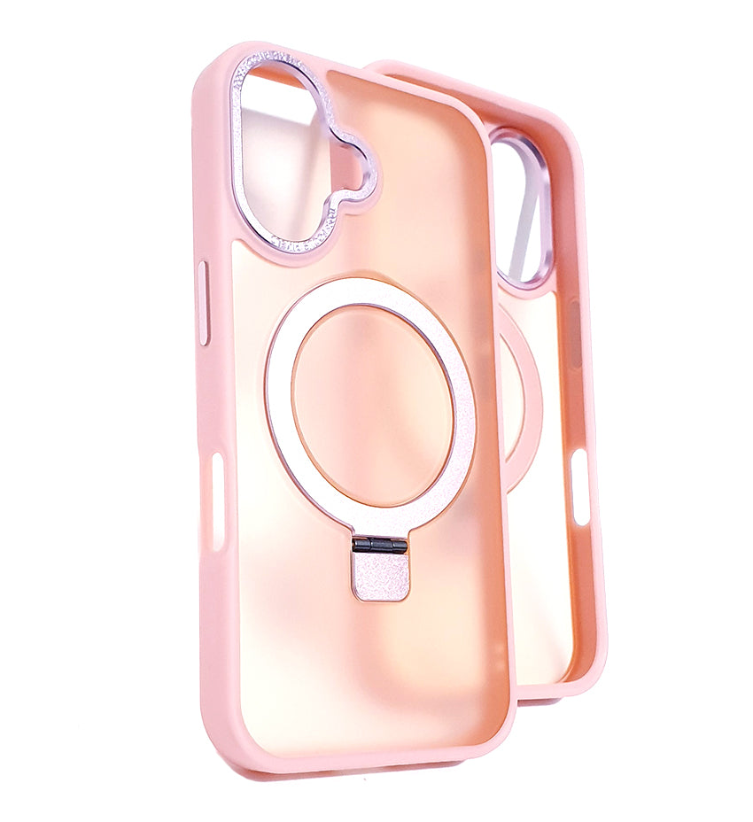 iPhone 16 case. Pink. Magnetic, Magsafe, Kickstand, Armor, Anti-Drop, Shockproof, Rugged, Protective