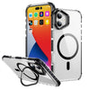 iPhone 17 Clear MagSafe Case with Camera Protection & Kickstand. Anti drop, Shockproof. Black