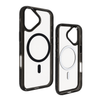 iPhone 17 MagSafe Clear Case Hard Back Soft Black Edges Shockproof Anti-Drop Protective Cover. Black