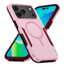 iPhone 17 Pro Max phone case. Symmetry. Pink. Magnetic, Magsafe, Armor, Anti-Drop, Shockproof, Rugged, Protective.