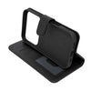 iPhone 17 Pro phone case wallet cover flip anti drop anti slip shockproof Black.