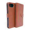 iPhone 17e and 16e phone case wallet cover flip anti drop anti slip shockproof Brown.