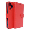 iPhone 17 phone case wallet cover flip anti drop anti slip shockproof Red.