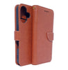 iPhone 17 phone case wallet cover flip anti drop anti slip shockproof brown.