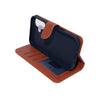 iPhone 17 phone case wallet cover flip anti drop anti slip shockproof brown.