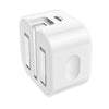 iPhone 5 to 14 folding plug with Type C to iPhone cable. Fast Charger, Type-C,  PD Power Delivery Output Plug. Hoco DC91