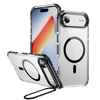 iPhone Air Clear MagSafe Case with Camera Protection & Kickstand. Anti drop, Shockproof. Black