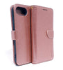iPhone SE 2022 3rd gen /7/8/SE 2020 phone case wallet cover flip anti drop anti slip shockproof rose gold.