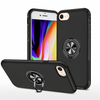 iPhone SE (2022 / 2020) / iPhone 7 / 8 Dual Layer Ring Case Black Shockproof Cover Magnetic Stand
