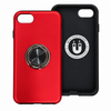 iPhone SE (2022 / 2020) / iPhone 7 / 8 Dual Layer Ring Case Red Shockproof Cover Magnetic Stand.