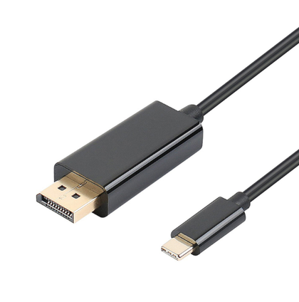 4K 1.8M USB 3.1 Type C Male to DP Display Port Male Adapter Cable Cord compatibility Macbook Windows Android IOS thunderbolt 3.