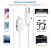 iPhone iPad port to Piano Keyboard Cable Audio Converter 1m iPhone 5 to 14to USB-B for Simply Piano app iPhone 5 to 14 and iPad with 8-pin port