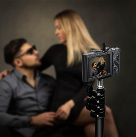 1.6m Professional Adjustable Portable Aluminium Alloy Tripod for Phone & Camera – 1.6m