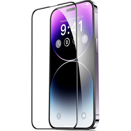 (2 Pack) iPhone 14 Pro 5D Screen Protector tempered glass edge to edge premium.