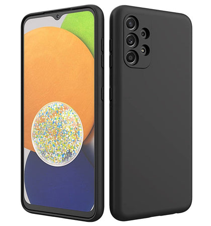 Samsung A33 5G phone case Soft Flexible Rubber Protective Cover black liquid silicone.