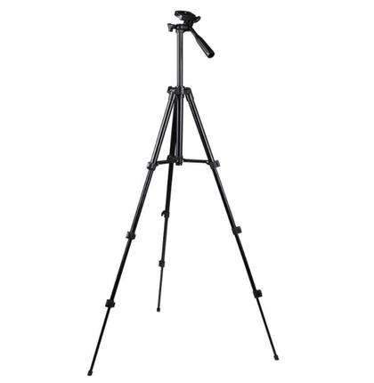 Tripod Portable Camera phone Foldable with Mobile Clip Holder Bracket, Fully Flexible Mount Tripod, Stand with 3D Head & Quick Release Plate.