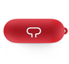 Case for AirPods 3 silicone cover with Keychain, Protective red