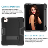 Case for iPad Air 4-2020/21/22 10.9 inch iPad Pro 2018/20/21/22 11 inch Hard Case Survivor shockproof anti drop armor anti-shock with stand Black