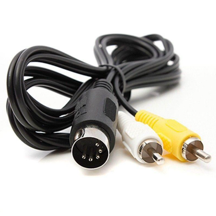 Composite RCA AV Cable Sega Mega Drive 1 Sega Master System 1 compatible TV display cable lead.