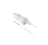 Devia car charger with USB-A to USB-C cable 3.1A Dual Port Car Charger for android iPad with USB C port white