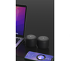 Devia mini bluetooth wireless speaker. Waterproof with lanyard for phones, PC, laptops, iPads and tablets. 5W. 8 hours playtime. Grey