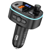 Hoco E62 bluetooth FM transmitter handsfree calling dual car charger USB C PD 20W QC3 USB A flash drive support MP3 / WMA / WAV / FLAC in-car