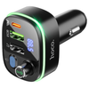Hoco E62 bluetooth FM transmitter handsfree calling dual car charger USB C PD 20W QC3 USB A flash drive support MP3 / WMA / WAV / FLAC in-car