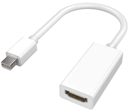Mini DP DisplayPort to HDMI 4K 15cm Adapter. Male to Female Thunderbolt to HDMI