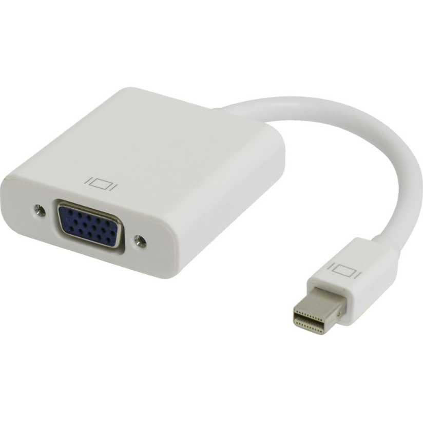 Mini DP Displayport to VGA  15cm Adapter. Male to Female