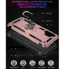 Samsung A04s phone case rose gold ring armor anti drop shockproof rugged protective