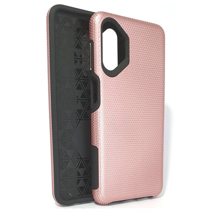 Samsung A13 4G 5G / A04s 5G phone case anti drop anti slip shockproof rugged dotted rose gold.