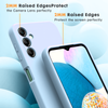 Samsung A14 4G 5G phone case Soft Flexible Rubber Protective Cover light blue liquid silicone