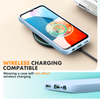 Samsung A14 4G 5G phone case Soft Flexible Rubber Protective Cover light blue liquid silicone
