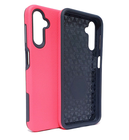 Samsung A14 5G 4G phone case anti drop anti slip shockproof rugged dotted pink.