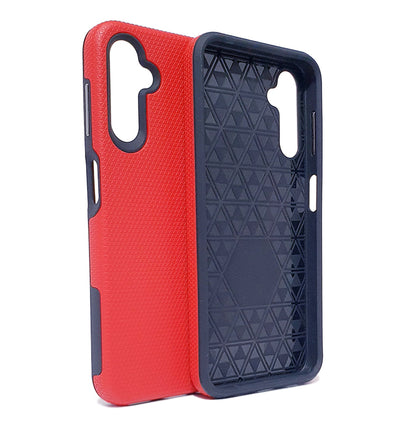 Samsung A14 5G 4G phone case anti drop anti slip shockproof rugged dotted red.