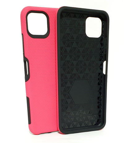 Samsung A22 5G phone case anti drop anti slip shockproof rugged dotted pink.