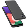 Samsung A22 5G phone case black Soft Flexible Rubber Protective Cover liquid silicone