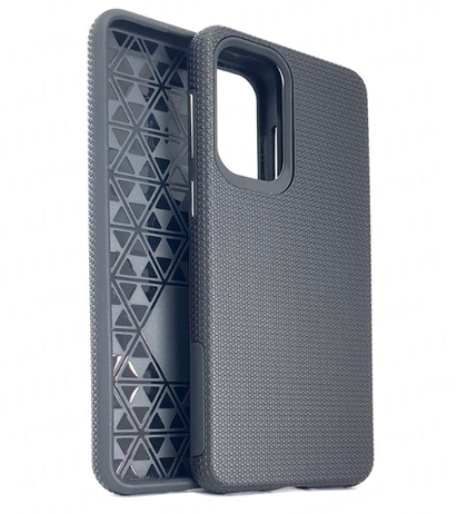 Samsung A23 4G 5G phone case anti drop anti slip shockproof rugged dotted black.