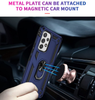 Samsung A23 4G 5G phone case blue ring armor anti drop shockproof rugged protective