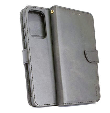 Samsung A23 4G 5G phone case wallet cover flip anti drop anti slip shockproof black.