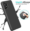 Samsung A32 5G phone case Soft Flexible Rubber Protective Cover black liquid silicone