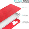 Samsung A32 5G phone case Soft Flexible Rubber Protective Cover red liquid silicone