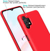 Samsung A32 5G phone case Soft Flexible Rubber Protective Cover red liquid silicone