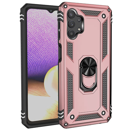 Samsung A32 5G phone case rose gold ring armor anti drop shockproof rugged protective.