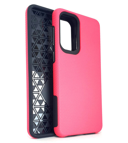 Samsung A33 5G phone case anti drop anti slip shockproof rugged dotted pink.