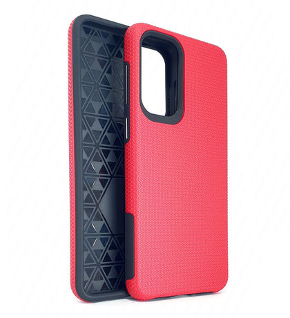Samsung A33 5G phone case anti drop anti slip shockproof rugged dotted red.