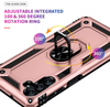 Samsung A34 5G phone case Rose gold ring armor anti drop shockproof rugged protective