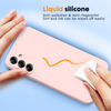 Samsung A34 5G phone case Soft Flexible Rubber Protective Cover pink liquid silicone